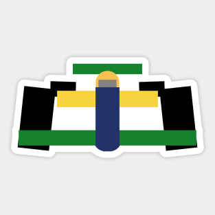 Formula racing driver - Brazil Sticker